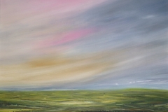 AS FAR AS THE EYE CAN SEE - OIL ON BOARD