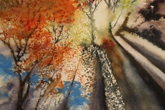 LOOKING UP AND OUT - WATERCOLOUR