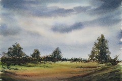VIEW FROM ANGLESEY ABBEY - WATERCOLOUR (SOLD)